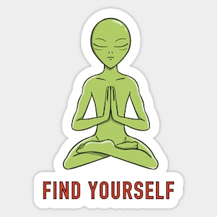 Alien find yourself Sticker